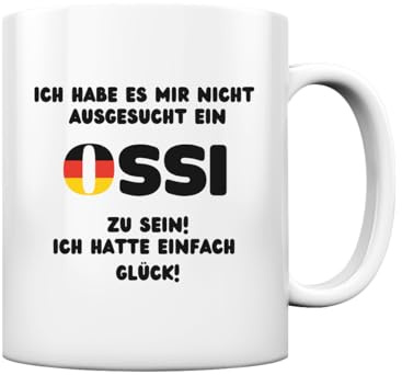 Generisch - Lustige Tasse 'Ossi' - Humorvolle Geschenk für Ostdeutsche Männer und Frauen Kaffeetasse - Tasse glossy, Volumen: 330ml, Farbe: White glossy