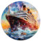 Puzzle für Erwachsene und Kinder, 1000 Teile, Titanic-Aquarell, rundes Puzzle für Erwachsene, für Erwachsene und Kinder ab 12 Jahren, Papppuzzle, Puzzle für Erwachsene, Geschenke,