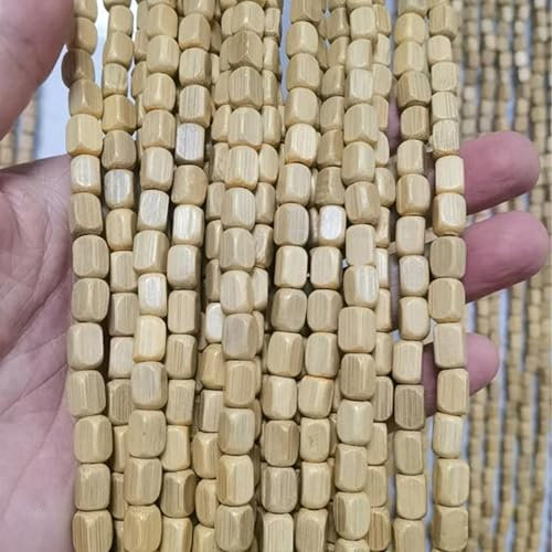 FENGSHOUU Bambus Perlenvorhang Türvorhang,Hölzern Perlenvorhang,Deko Holzperlen Vorhang,Hängender Dauerhaft Türvorhang Dekoration Teilervorhang,Breite×Höhe (95 x 200cm(119 Stränge,Natural)