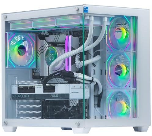 Veno Scorp Gaming PC AMD Ryzen 5 4500 Processor Nvidia RTX 3050 6GB Graphics Card -16GB 3200MHz Ram - 512GB NVMe SSD - 550W PSU - Windows 11 - WiFi - Mini Nemesis White