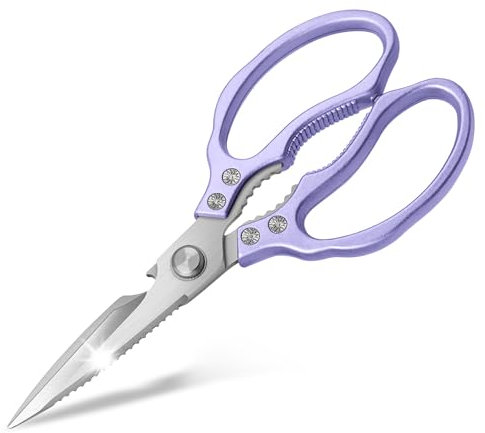 CGBE Ciseaux de Cuisine Multifonctions en Acier Inoxydable, Robustes, Tranchants pour Poulet, Volaille, Poisson, Viande, Légume, Herbes