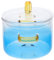 Cabilock Olla Ergonómica de Vidrio con Doble Asa 1500 Ml Apta para Cocina Eléctrica sin Desniveles