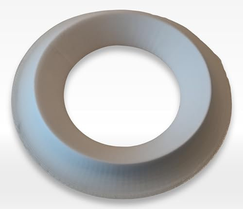 Rauchmelder Blende für X-Sense XS01-M – Dekorativer Ringsockel zur Abdeckung des Rauchmelder-Sockels, Einfache Montage mit Original-Grundplatte (weiß)