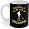 Metal Detecting - Never Underestimate an Old Man with A Metal Detector Coffee Mug Travel Mug Modern Tea Cup Funny Ceramic Mug Fun Gifts for Mom Birthdays Valentine's Day 330 Ml