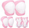 PQETBV Juego de Protecciones Patines Infantil, con Ajustables Rodilleras Coderas Muñequeras, Juego de Rodilleras para Patinaje Ciclismo Monopatín Bicicleta Skate