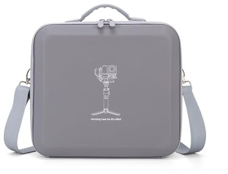 LiLiTok RS4 Mini Tasche, Tragbare Case Umhängetasche für DJI RS 4 Mini Combo Aufbewahrungstasche Gimbal Stabilizer Reisekoffer RS4 Zubehör -Grau
