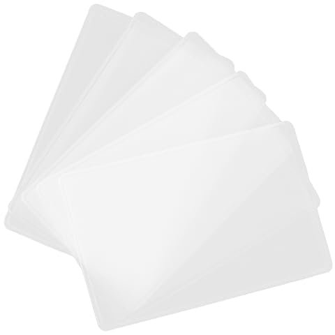 FUNNETOYU 5stücke Kreditkartenhalter Aus Transparentem Kunststoff Visitenkartenschutz Hartschalenetui Für Ausweise Schutzhülle Karten Aufbewahrungslösung Für Sozialversicherungs Und Versiche