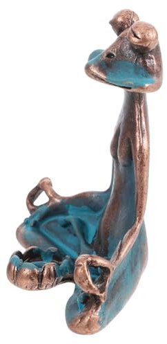 DECHOUS Bruciatore Di Incenso Forma Di Rana Statuetta Per Yoga Decorazione Per Casa Ufficio Spa Stanza Zen Fragranza e Relax