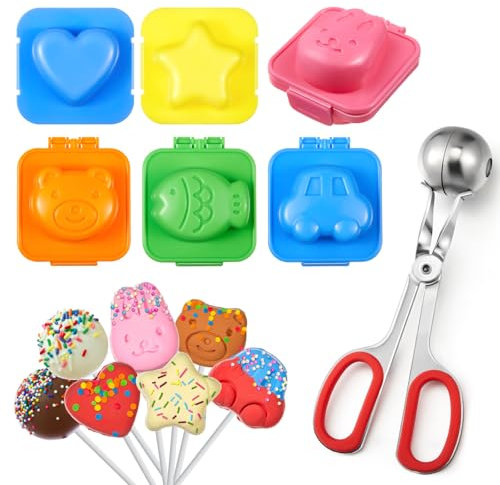 Honeydak 7-teiliges Cake-Pop-Back-Set für Cakepops, Lutscher, Süßigkeiten, Pralinen und Kekse