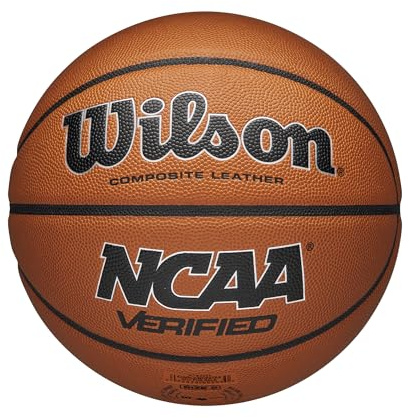 WILSON NCAA Verified Indoor/Outdoor Basketball - Brown/Black, Size 5-27.5