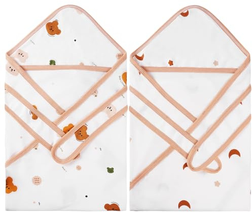 AYESY Pucktuch Baby 0-3 Monate, 2er Pack Baby Pucktücher für Neugeborene, Reine Baumwolle Decke, für Junge Mädchen, weicher Schlafkomfort, atmungsaktiv und feuchtigkeitsabsorbierend