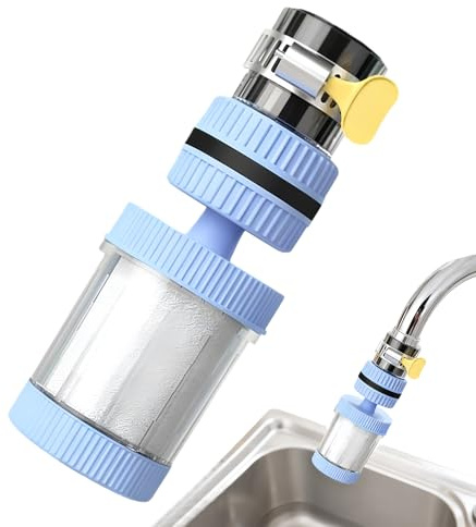 Filtro De Agua Para El Grifo Purificación y Filtrado para Grifo | Purificador de Agua Multifuncional Para Oficina Cocina Fregadero Ducha Bañera Encimera De Baño Hogar