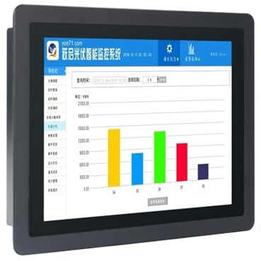 UMOBXKIFN Monitor touch industriale da 11,6 pollici, schermo widescreen touch capacitivo impermeabile Full HD frontale, incorporato(VGA USB)