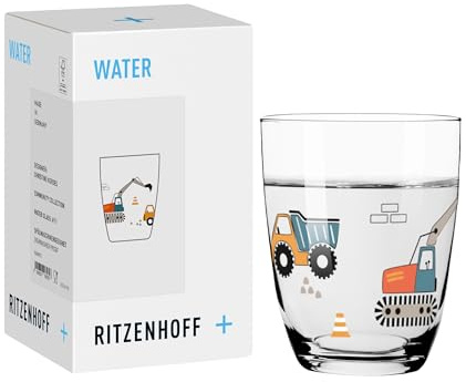 RITZENHOFF 8361010 Wasserglas 210 ml, Kids von Carolin Oliveira – farbenfrohes Kindermotiv voller Fantasie und Abenteuer – Made in Germany