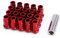 20 stücke 7075-T6 Aluminium 50mm M14 * 1,5 M12 * 1,5 Rennwagen Radmuttern Schrauben Radmuttern Schraube M12x1,25 (Farbe : Rot, Größe : M14x1.5)