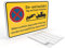 Betriebsausstattung24® Hinweisschild Ein- und Ausfahrt Tag und Nacht freihalten - Falschparker werden abgeschleppt | BxH 30,0 x 20,0 cm | Aluminium Verbundplatte | Gelb