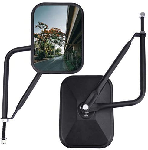 Auto Rückspiegel Seitliche Rückspiegel Quadrat Türen Spiegel für J-e-e-p Wrangler CJ YJ TJ JK JL Rubicon Unlimited Sport Sahara Rechteckige Seitenspiegel