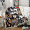 WXhGY Sherpa Flanell Decke Grau 150 x 200 cm Die Beatles Hochwertige Wohndecken,Doppelseitige extra Dicke Warm Super Flausch Fleecedecke als Sofadecke und Haustier Decke,Verbessert den Schlaf