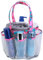 Portable Mesh Shower Caddy, 8 Basket Bag for Student Dorm Bathroom, Large Shower Caddy Bag for Camping Gym (White)