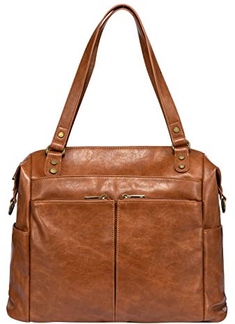 LOVEVOOK Geldbörsen für Frauen, Arbeitstasche, Schultertaschen, Henkeltasche, Geldbörsen-Set, 3-teilig, X-brown,