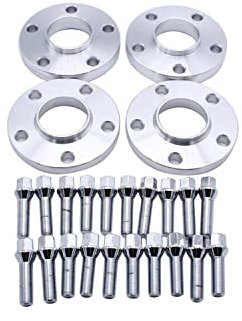 4pcs 15mm & 20mm Spacers 5x112pcd Hubcentric Forged Wheels Spacer Kit mit 20x Lug Bolts M14x1.5 Hub Bore 66.5mm Suitable for AUDI A5 2007 Onwards AUDI A5 Sports Back 2009 Onward