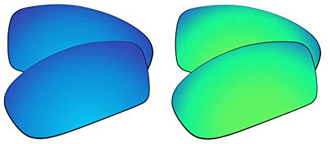 EZReplace Lenses Replacement for Oakley Holbrook OO9102 Sunglasses (Polarized Lenses) - Fits Oakley Holbrook Frame (Ice Blue+Spring Green)
