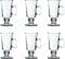 Acense Irish Coffee Glasses Set 6 Pieces, Perfect Vessel, Contemporary Design, Durable Glass, Elegant Look, Capacity: 250ml/8.5fl.oz