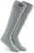 CityComfort Chaussettes Hautes Montantes Femme Chaussette au Genou Mi-bas Tricot (Gris Clair)