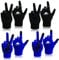 LOVMEAD 4 Paar Kinder Handschuhe Winter Fahrradhandschuhe Strickhandschuhe Touchscreen 4-12 Jahre, Jungen Mädchen Winterhandschuhe Warm Winddicht (Schwarz+Blau)