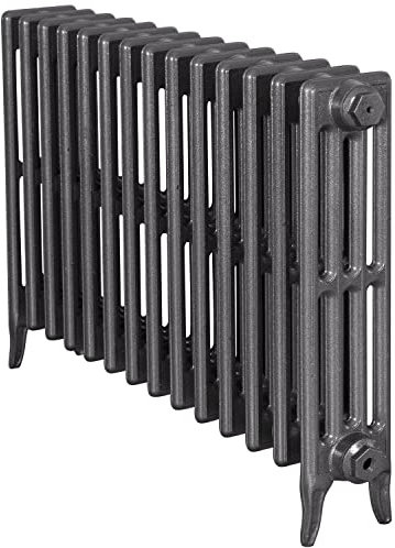 Carron Victorian 4 Column 14 Section Cast Iron Radiator 660mm High in Foundry Grey