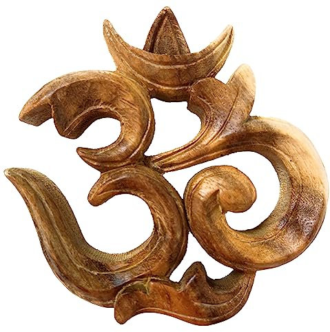 Trintura Wandbild Om Zeichen 10cm Akazien Holz