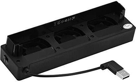 Game Console Cooling Fan, 3 Built-in Fans USB Cooler Stand Low Noise Cooling Fan Bracket Adjustable Speed, for Nintendo Switch NS Console