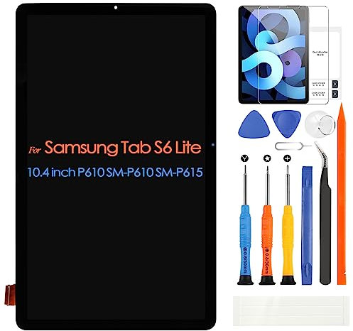 LCD Schermo per Samsung Galaxy Tab S6 Lite SM-P610 SM-P615 10,4 LCD Display SM-P610 SM-P615 P610 P615 Sostituzione Schermo Touchscreen Digitazer Assembly con Riparazione Kit