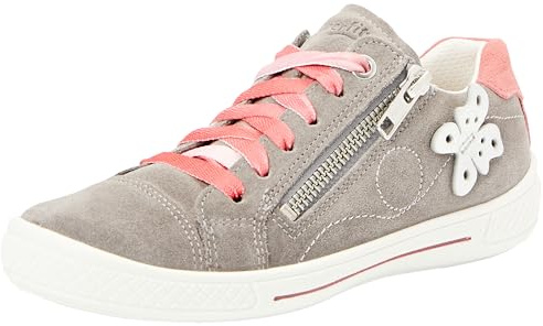 Superfit Mädchen Tensy Sneaker, Hellgrau 2000, 27 EU Weit