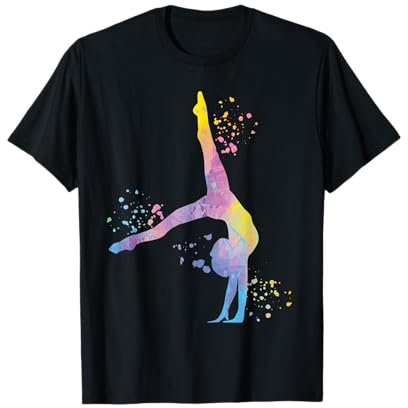 Turnerin mit Boden Mädchen Kinder Rhythmische Gymnastik T-Shirt