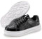 Padgene Womens Sparkly Shoes Tennis Bling Sneaker Casual Lightweight Breathable Shiny Sequin Lace Up Shoes Black