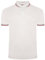 Mens Polo Short Sleeve 2 Button Top Striped T-Shirt Smart Collar Pocket Tee UK (White, 4XL)