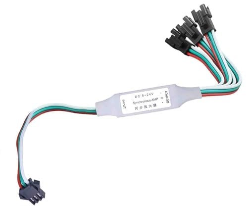 SP901E LED Pixel Signal Amplifier - Enhance Your Addressable LED Strip and Dream Color Programmable LED Matrix Panel Experience (1 TO 3 Amplifier (With IC))