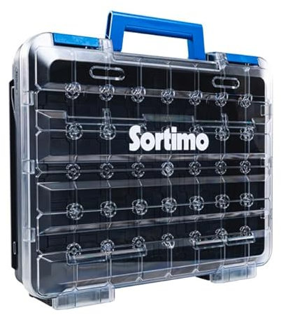 Sortimo T-BOXX 320 – Leere Sortierbox für individuelle Bestückung – Transparenter Deckel für schnellen Überblick – Leicht, robust & stapelbar – Kompatibel mit Insetboxen & Fahrzeugeinrichtung