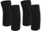 COMNICO Lot de 4 coudières élastiques et respirantes en nylon - Coudières de compression - Manchons de soutien - Soulagement de la douleur - Pour homme et femme - Noir