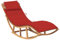 LAPOOH Schaukelliege mit Auflage Massivholz Teak, Liegestuhl Balkon, Gartenliege, Sonnenliege, Deckchair, Saunaliege, Sonnenstuhl 3063339