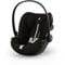 CYBEX Gold Babyschale Cloud G i-Size Plus, Inkl. Neugeboreneneinlage, Ab Geburt bis ca. 24 Monate, Für Kinder ab 40 cm bis 87 cm, Max. 13 kg, Moon Black