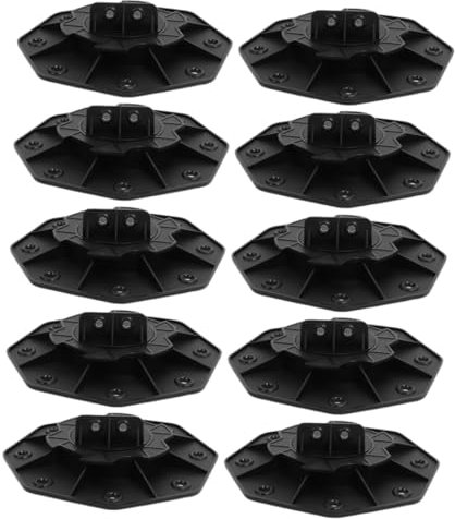 Hemobllo Terrassendielen-stützfuß Kunststoff-terrassendielen-stützfuß Bodensockel 10er-set Höhenverstellung Von 18–30 Mm Für Den Außenbereich