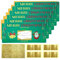 6 Weihnachtskarte mit Umschlag,Weihnachtskratzkarte Überraschungsgeschenk Enthüllung, 20cmx9cm Frohes neues Jahr Karte, Grüner Weihnachtsmann zum selber schreiben für Freundin,Ehefrau,Familie,Freund