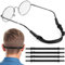 AOZUO 4 Stück Brillenband Sport,Brillenkette,Brillenband Schwimmfähig Brillenbänder Brillenhalter Ohr Herren Verstellbarer Brillen Halteriemen Sonnenbrillenband Brillenzubehör für Männer Frauen Kinder