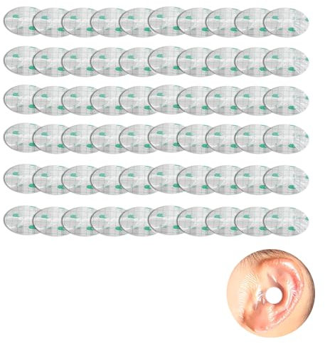 60 Stück Wasserdichte Ohr Aufkleber Baby Wasserdicht Ohr Patches,Weich Atmungsaktiv Transparente Ohrabdeckungen Schwimmen Duschen Surfen Anti-Wasser-Eindringen Ohrenschutz für Kinder zum Baden