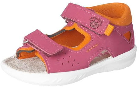 RICOSTA Mädchen Badesandalen MANTU, Kinder Lauflernschuhe, Weite: MITTEL, waschbar, offene Schuhe, Strandschuhe, Fuchsia/Papaya (360), 25 EU