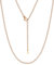 Suplight Collier pour femme Or Rose chaîne femme acier inoxydable taille 61cm