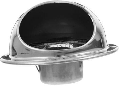 Garneck Comignolo Copertura Del Sul Tetto Sfiato in Acciaio Inox Comignoli Per Caminetti Protezione Dello Scarico Tappi Di Sfiato Parapioggia Silver Acciaio Inossidabile 304