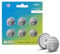 CR2450 3V Lithium-Batterie-Coin & Knopfzelle für flammenlose Kerzen, Schlüsselanhänger, Auto-Fernbedienung, Uhr, Taschenrechner,3 Volt 2450 Batterie-Ersatz (6 Stück)